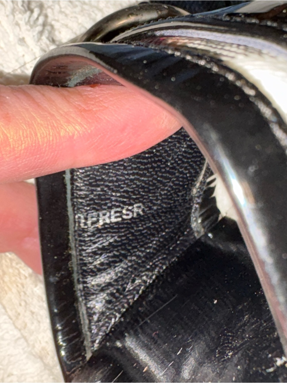 Burberry Black Leather Slide Sandals with Signature Check Accent - Authentic - Picture 7 of 7